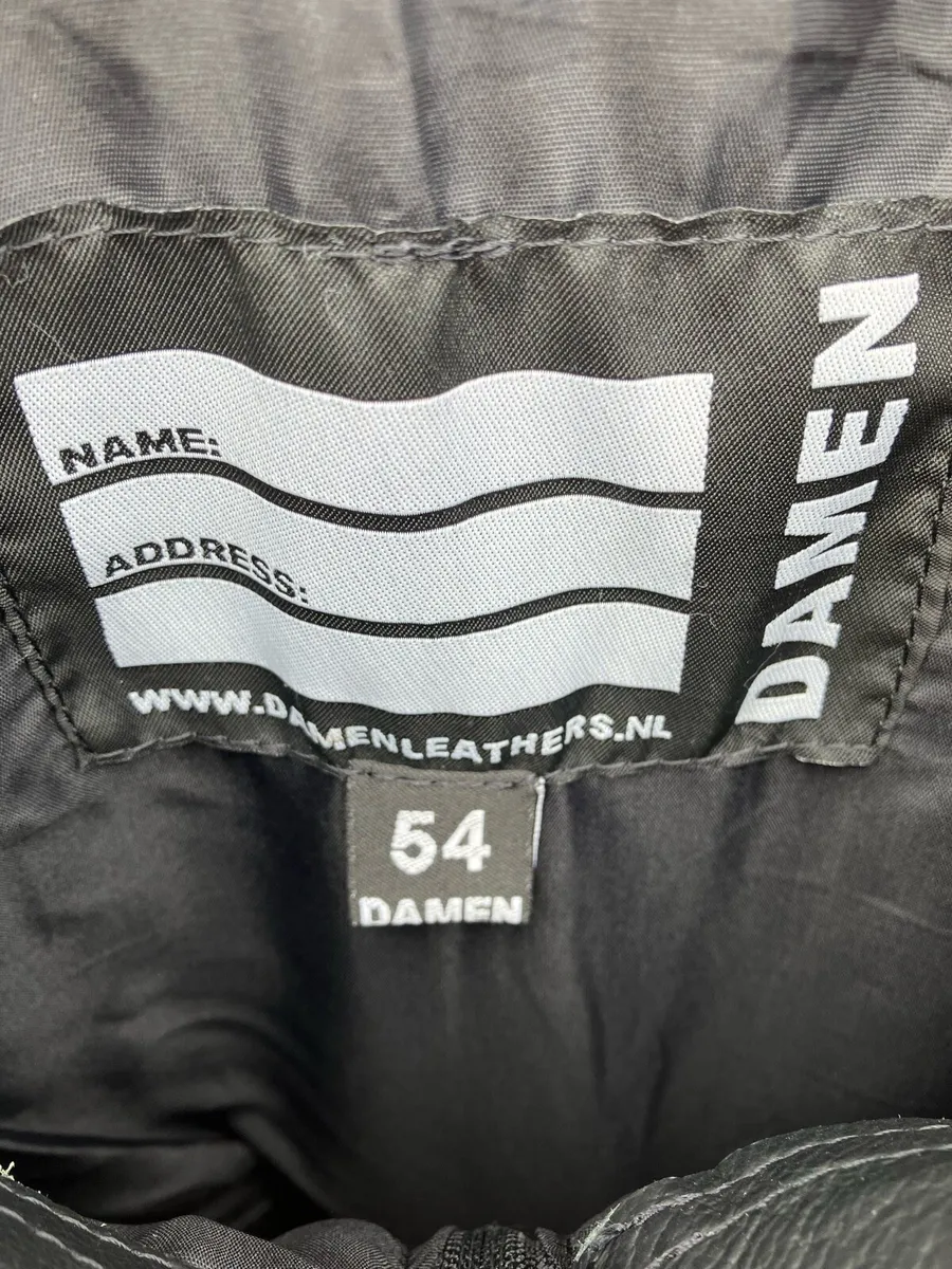 Dutch Police Two Piece Leather Motorcycle Suit - Image 3