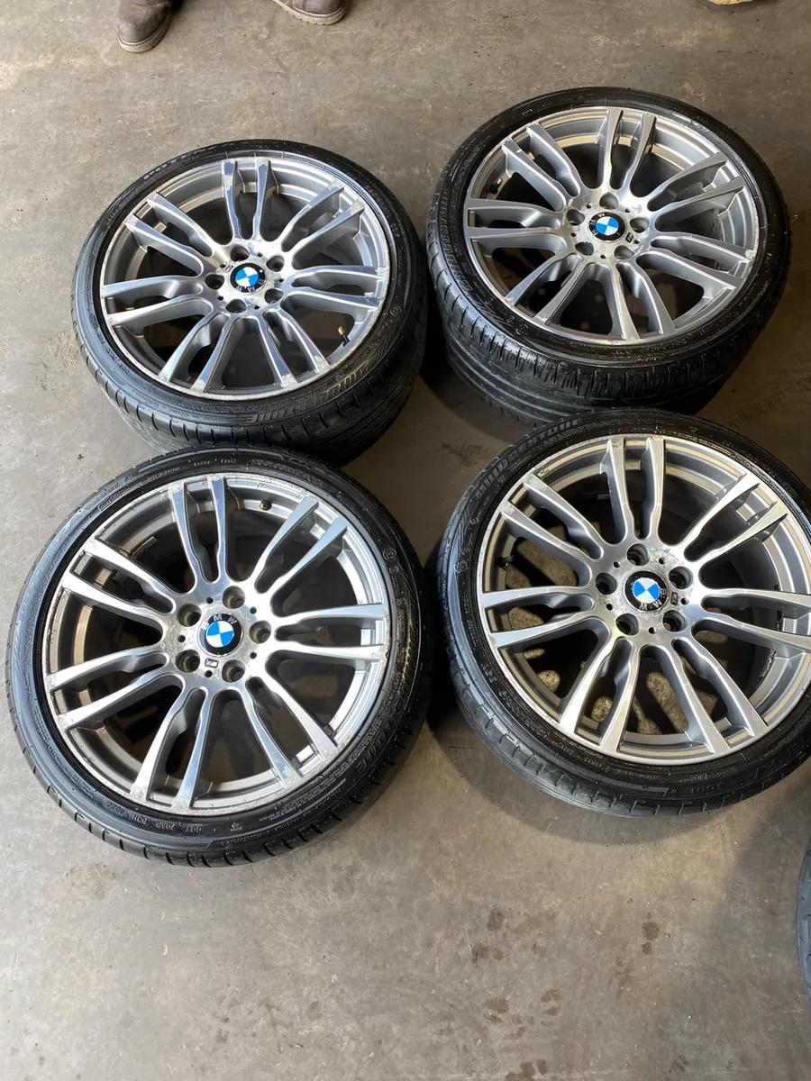 19inch BMW F30 F36 alloy wheels and tyres - Image 1