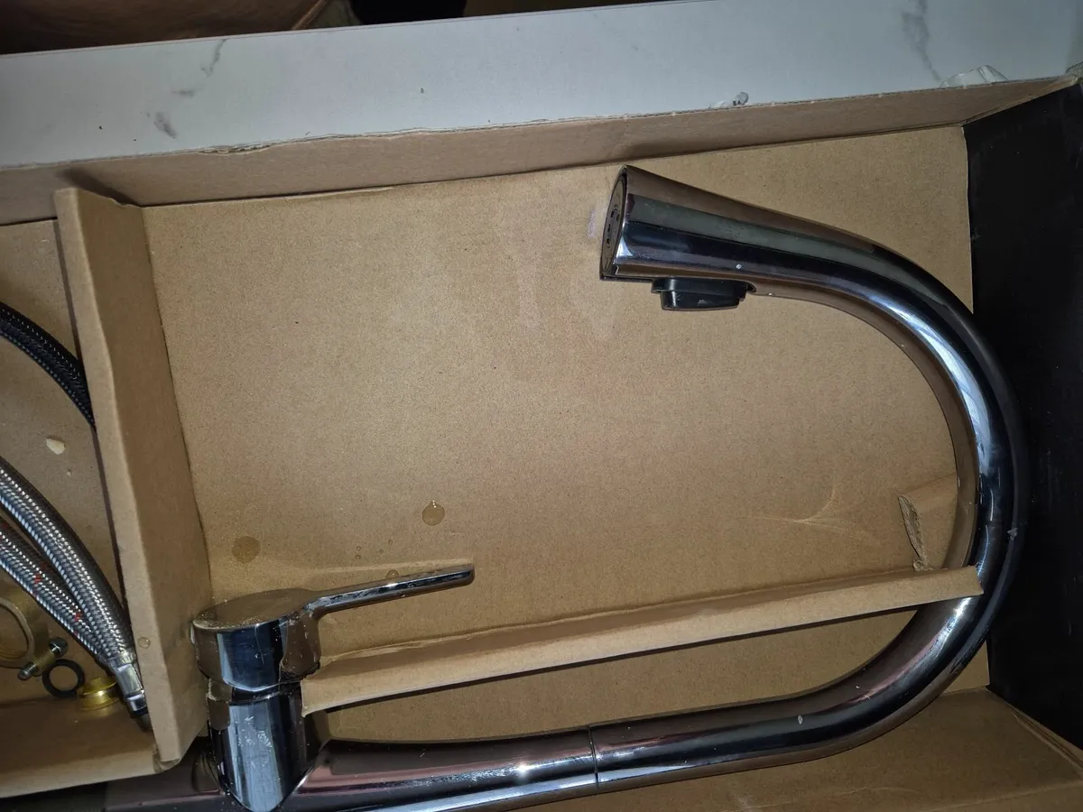 Oxford Pull-Out Spray Mono Mixer Kitchen Tap - Image 4