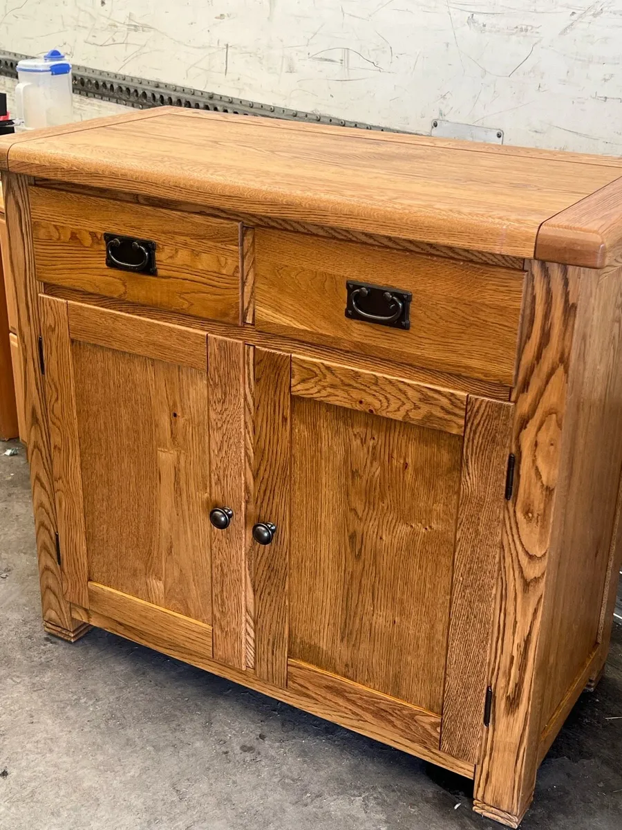 SOLID OAK SIDEBOARD - Image 1