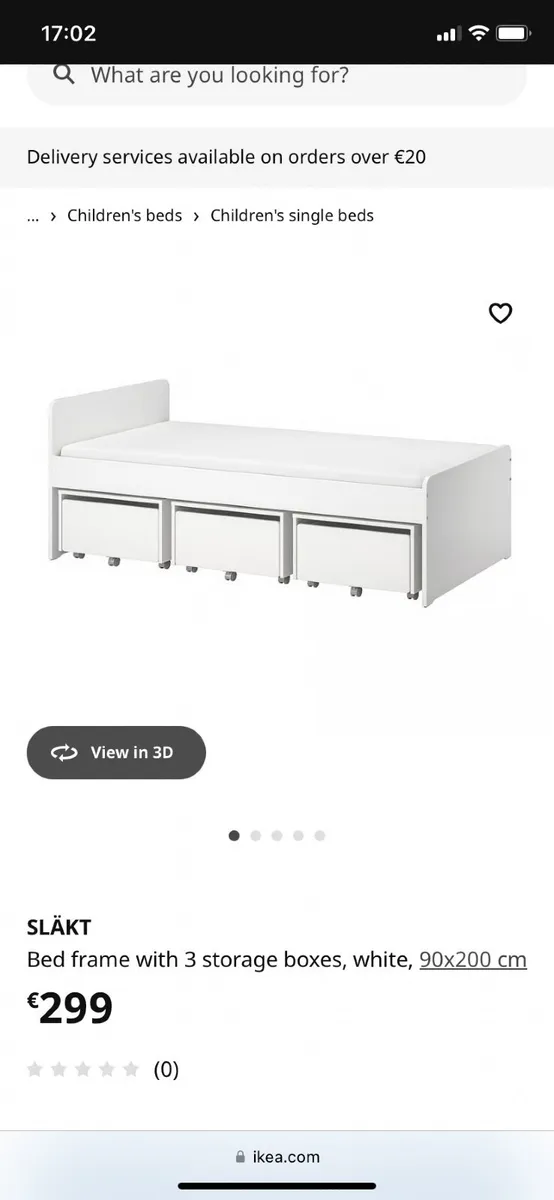 IKEA Slakt Single bed with storage - Image 1