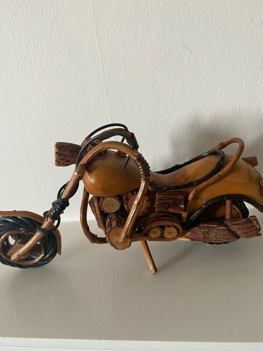 Handcrafted Harley Style Timber Motorbike - Image 1