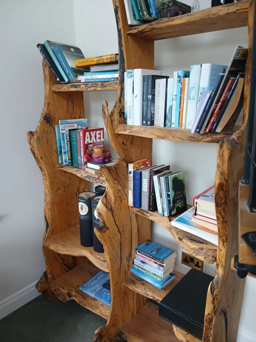 Solid Wood Live Edge Bookshelf - Image 2