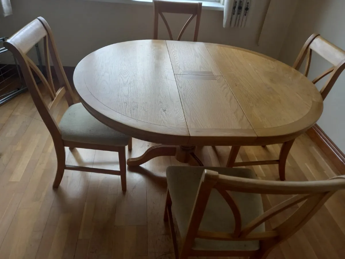 Dining table and 4 chairs - Image 3