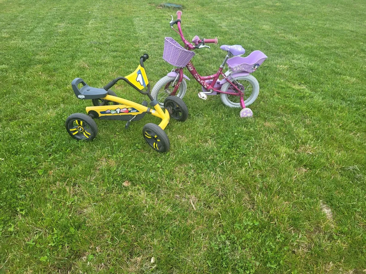 Kids bicycle/ Berg Go kart - Image 1