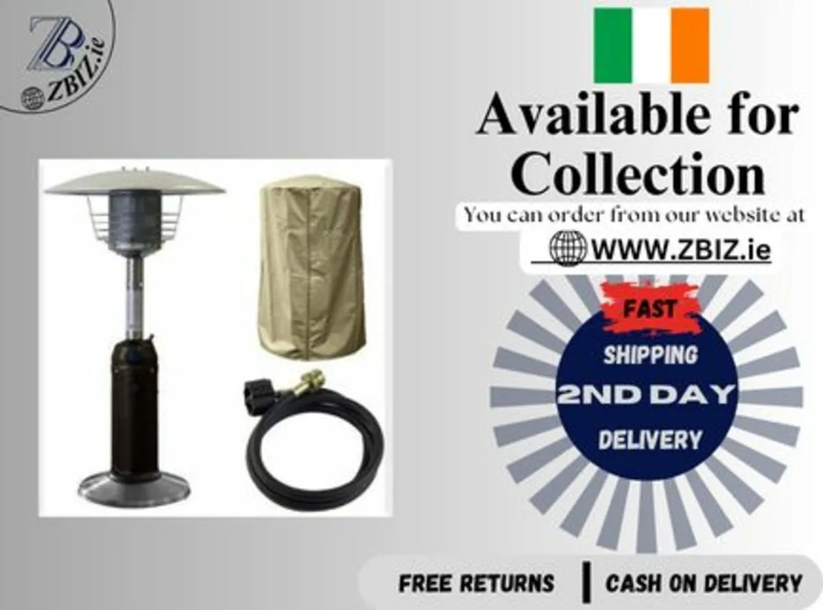 Tabletop Gas Patio Heater Stainless Steel - Image 1