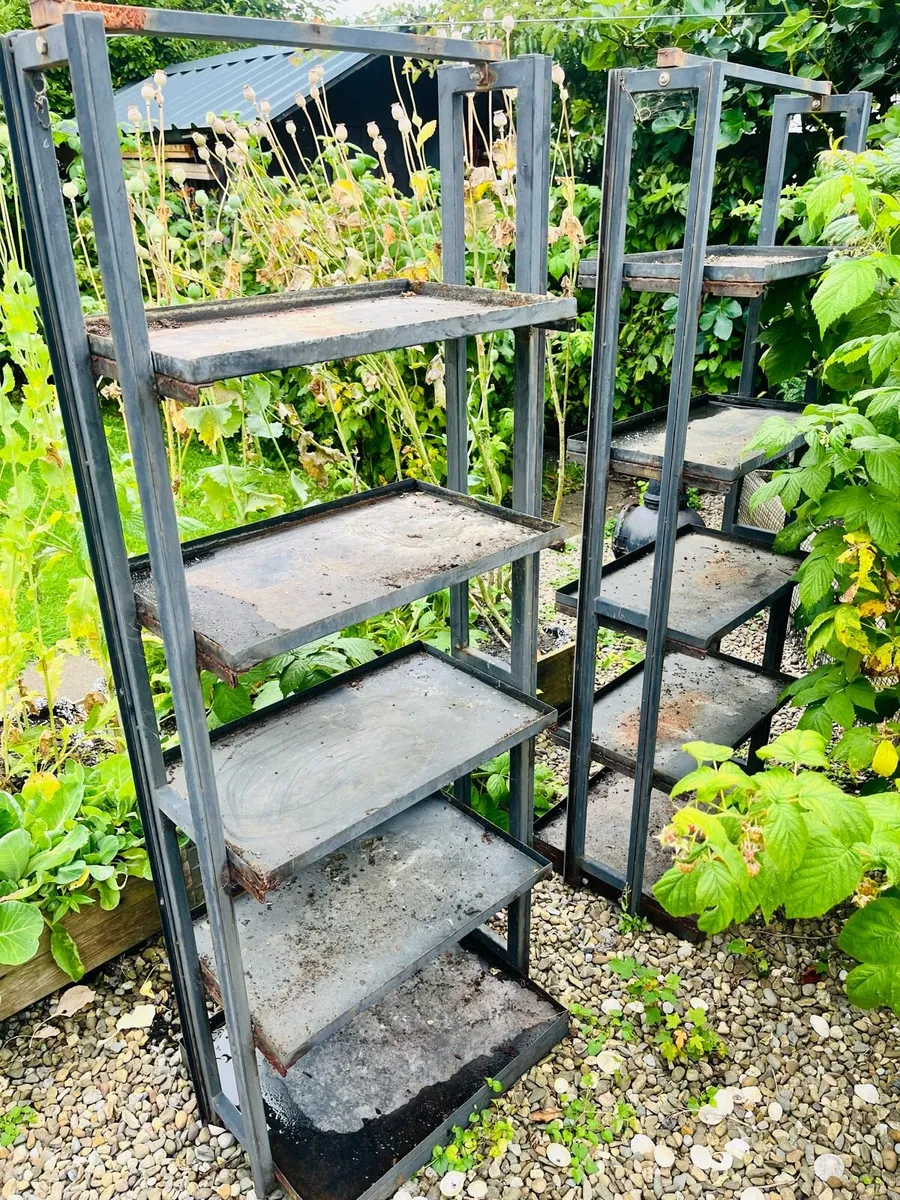 Two metal stands for plants - Image 3