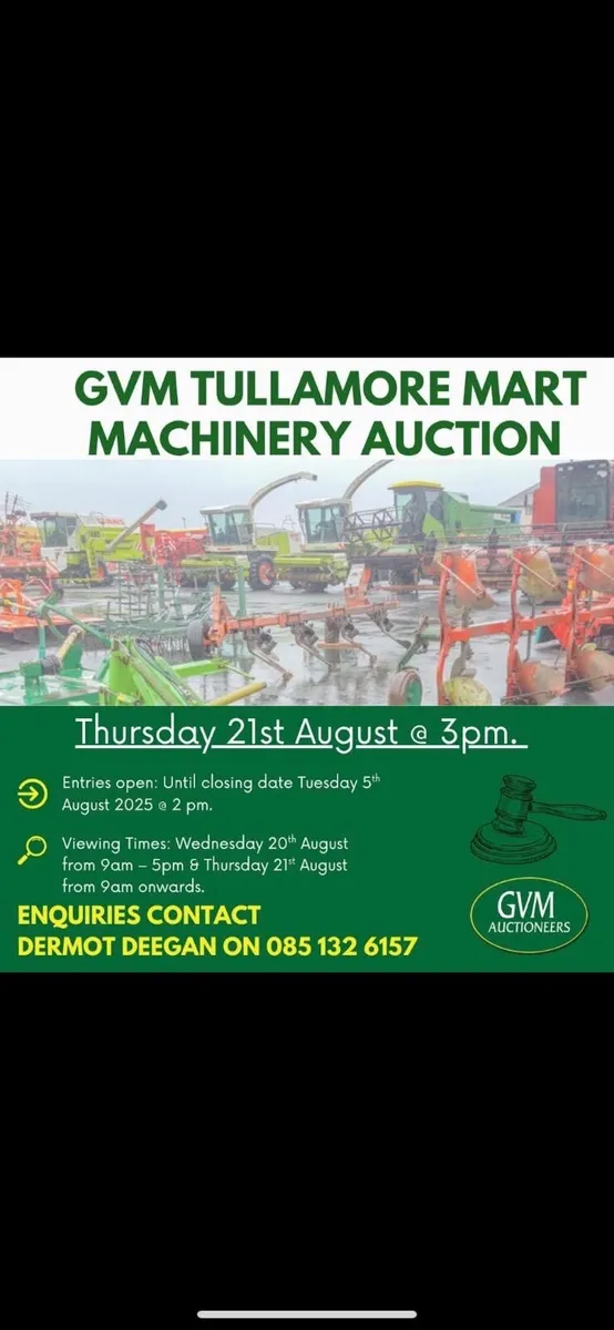 GVM Tullamore Mart Machinery Auction - Image 1