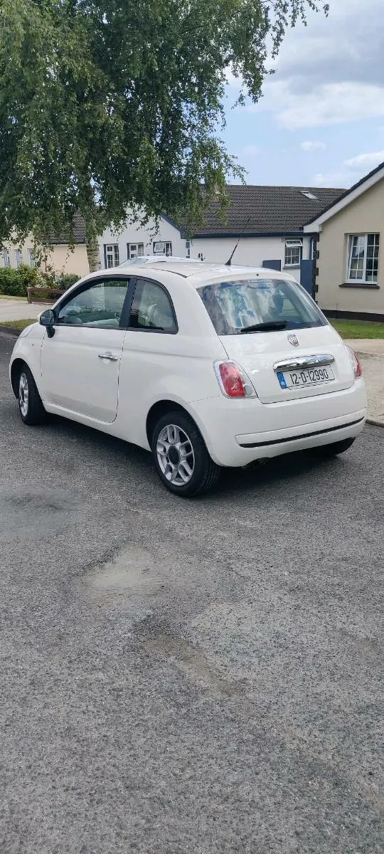 2012 White Fiat 500 (NCT until 02/26) - Image 2
