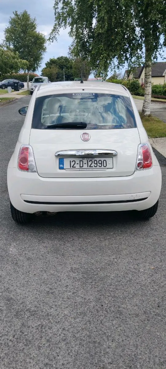 2012 White Fiat 500 (NCT until 02/26) - Image 3
