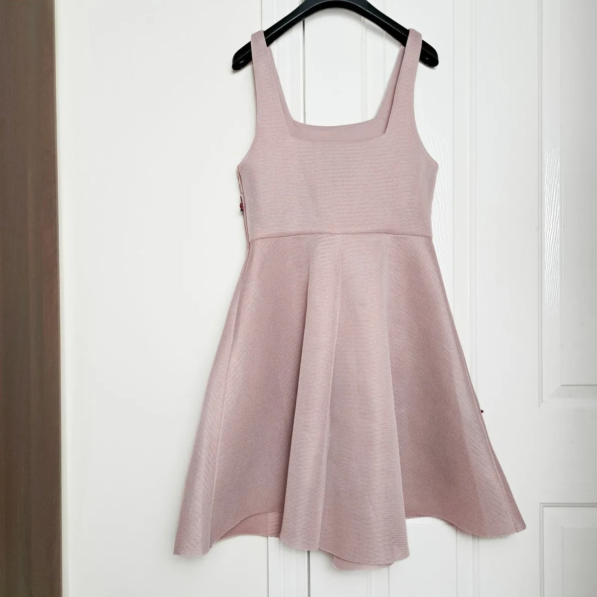 New Look Pink Floral Embroidered A-line 12UK - Image 3