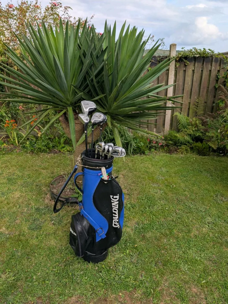 Spalding Left handed Golf clubs & spalding bag - Image 1