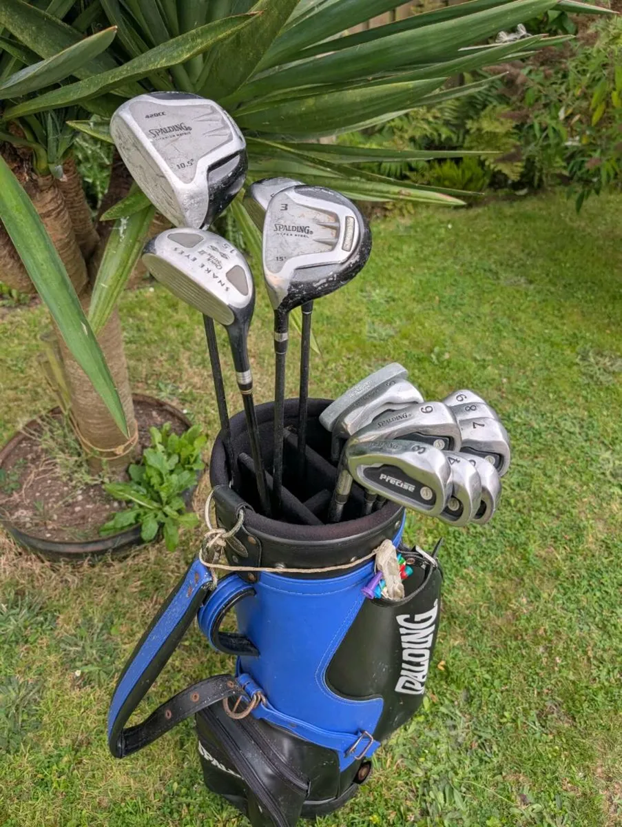 Spalding Left handed Golf clubs & spalding bag - Image 2