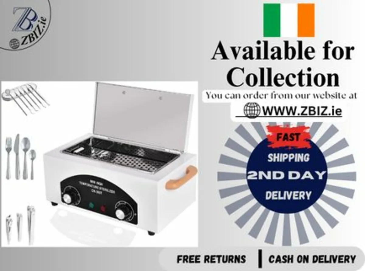 Heat Sterilizer with Timer Manicure Pedicure SPA - Image 1
