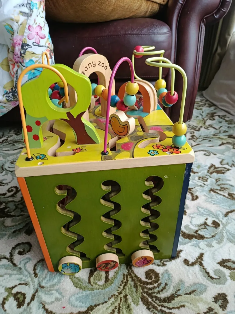 B. toys Zany Zoo Wooden Activity Cube Assortment - Image 3