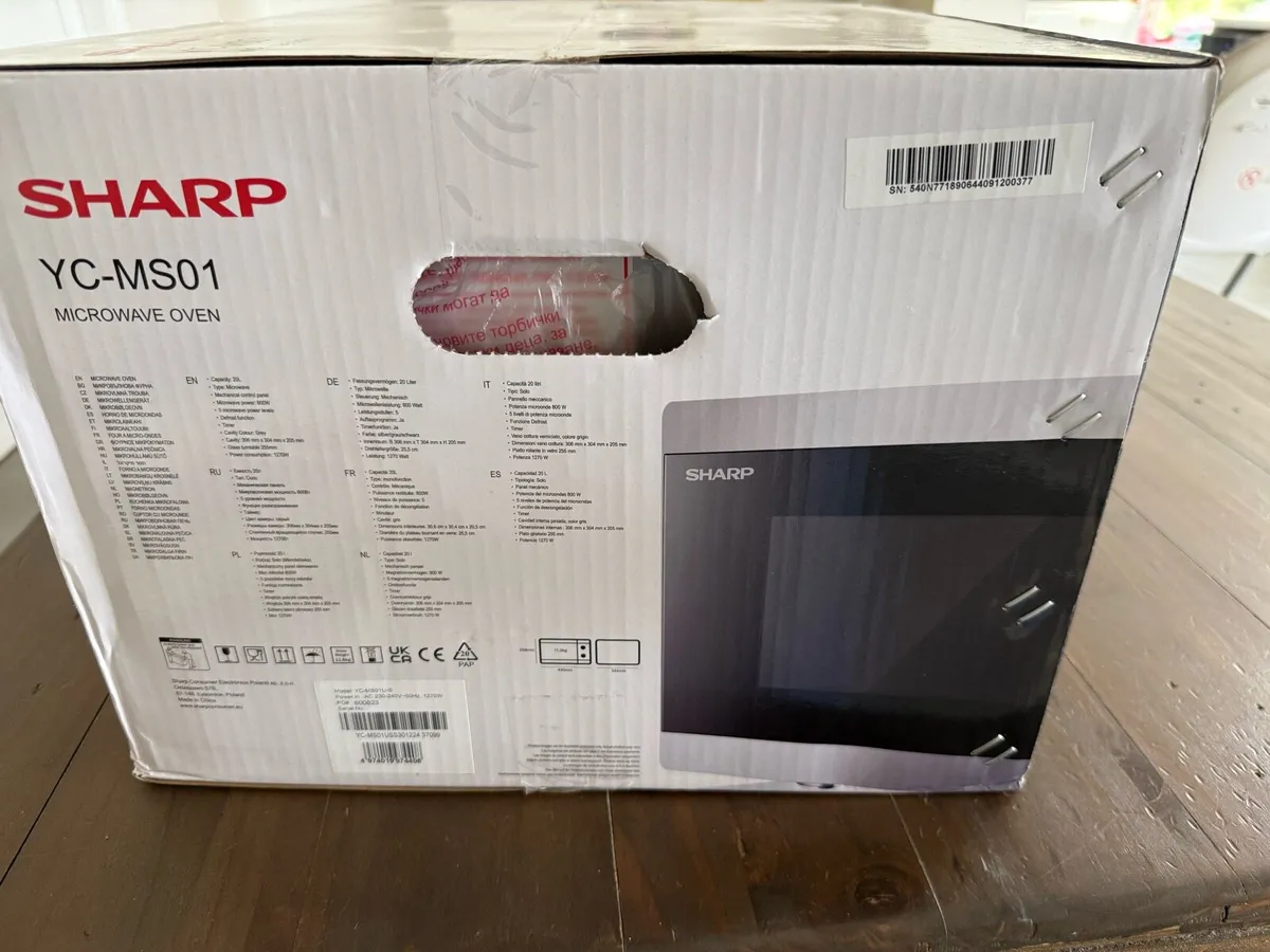Sharp Microwave (new, box unopened) - Image 2