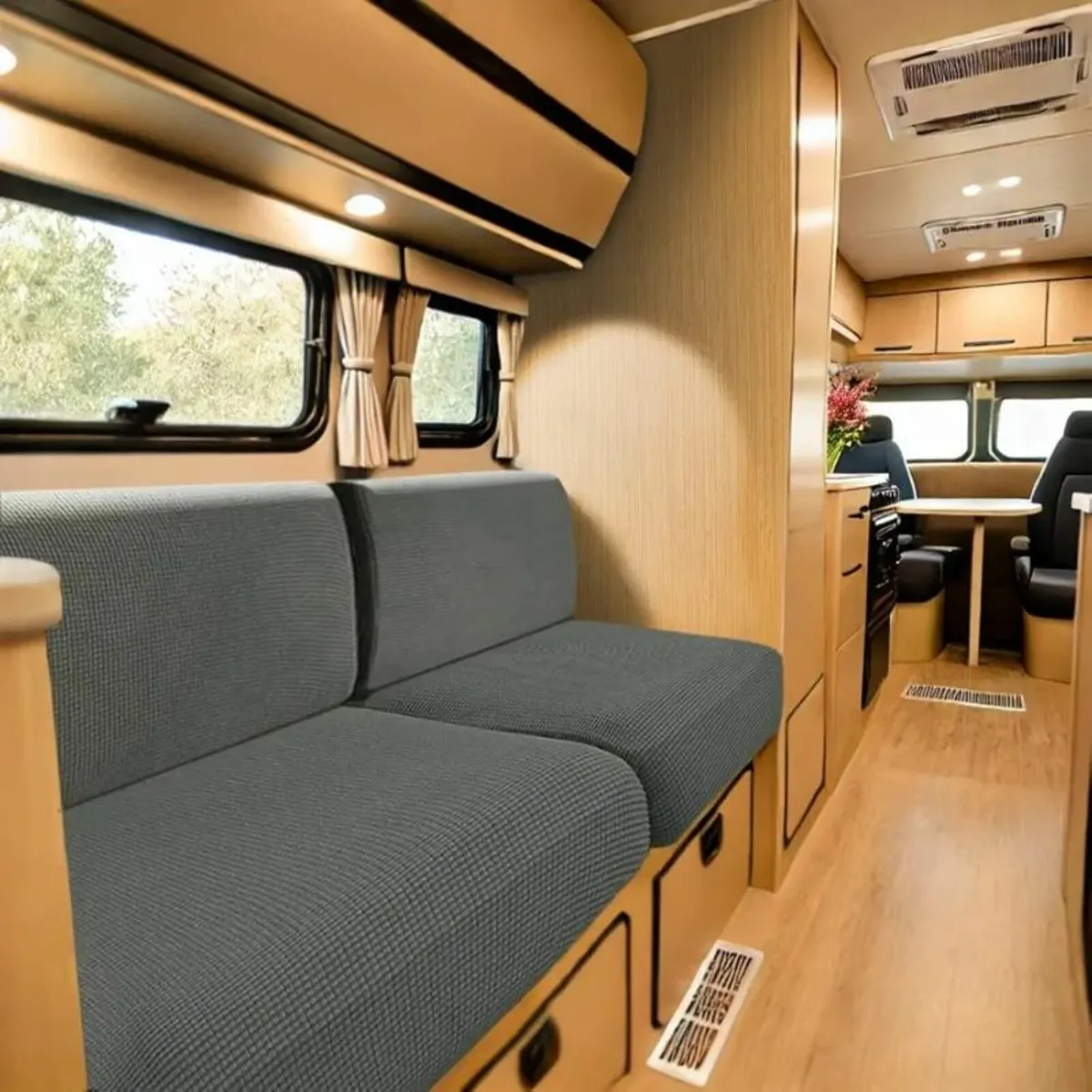 Caravan seat covers x 5 - Image 1