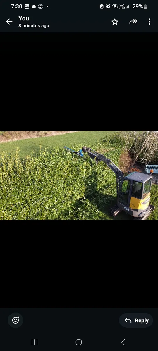 Slanetrac HC-150 hedge cutter to suit mini digger - Image 3