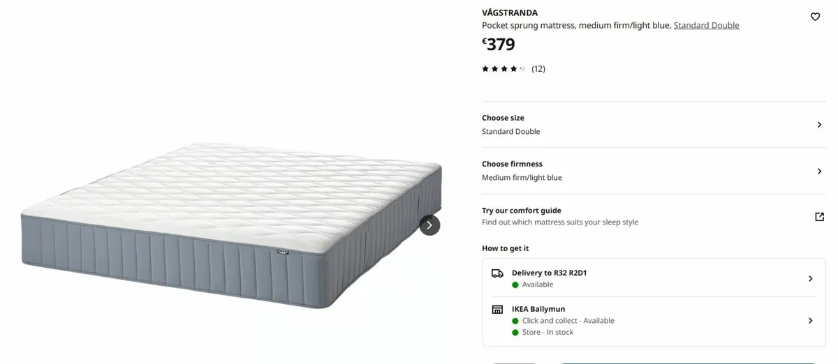 Ikea Vagstranda matress - Image 1
