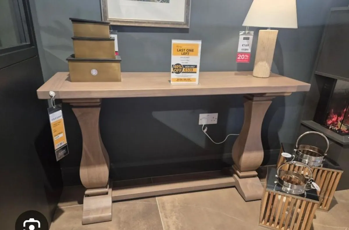 Vintage Oak Console Table - Gold Coast - Image 2