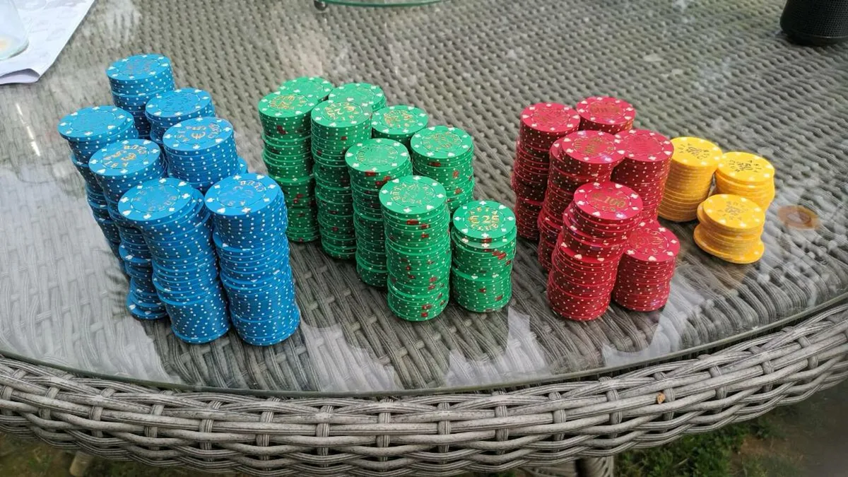 Poker chips, large amount, D18 post 6e - Image 1