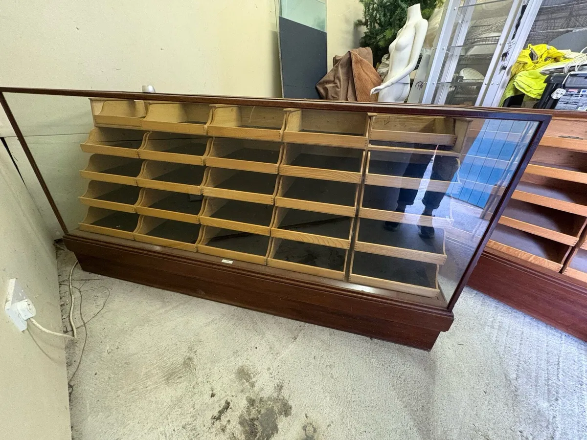 Authentic Antique Shop Display Counter - Image 1