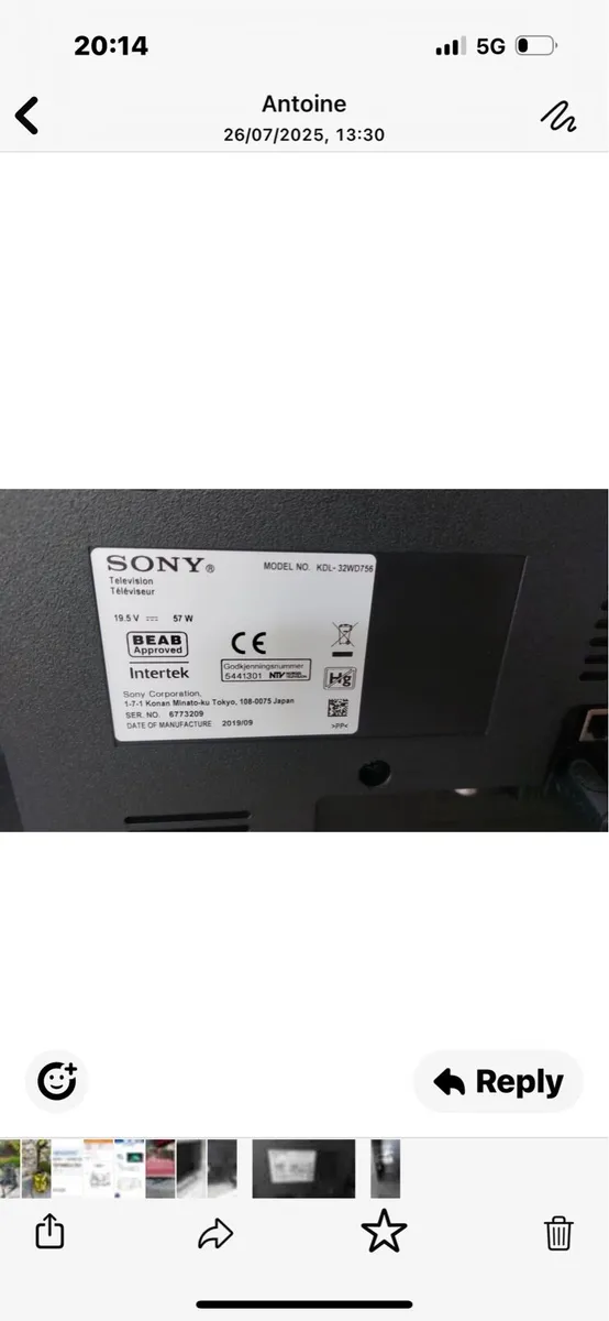 Sony 28 inch TV - Image 2