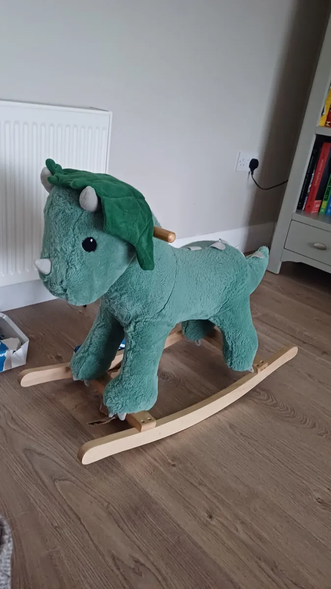 Kids rocking dinosaur