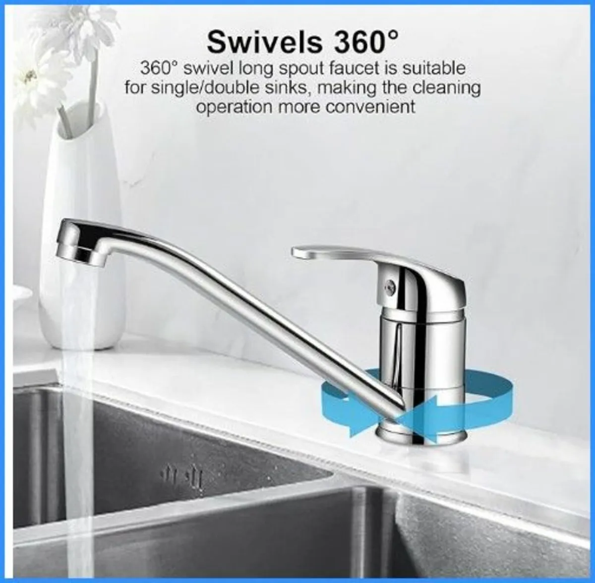 Kitchen/Utility or Bathroom  Long spout Mixer tap - Image 1