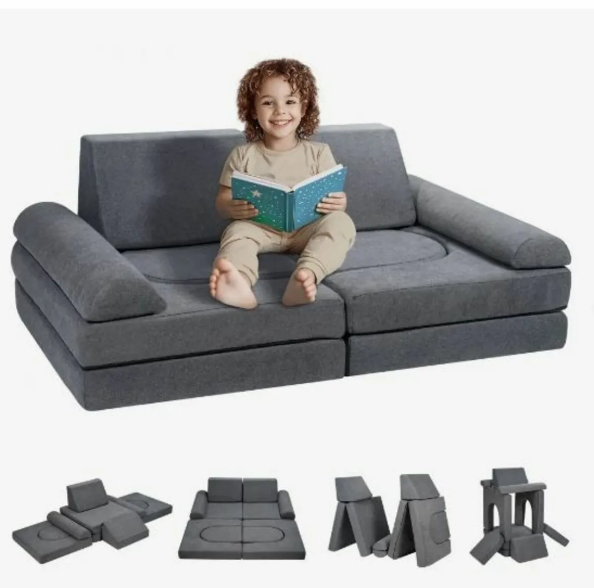 Modular Kids Play Couch 10Pcs - Image 1