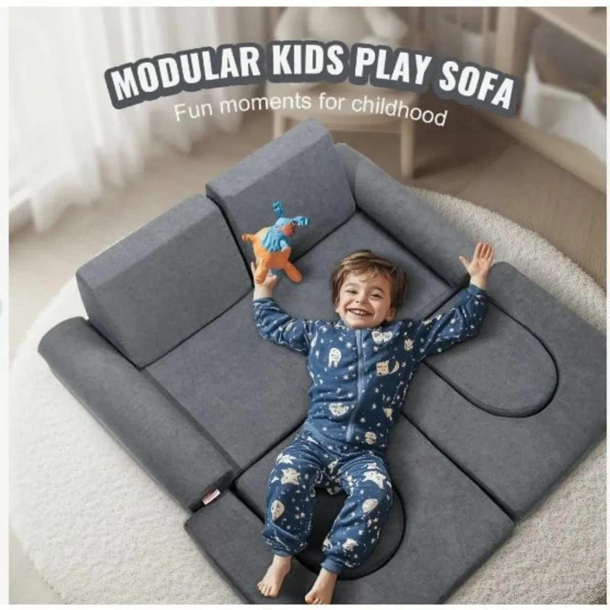 Modular Kids Play Couch 10Pcs - Image 4