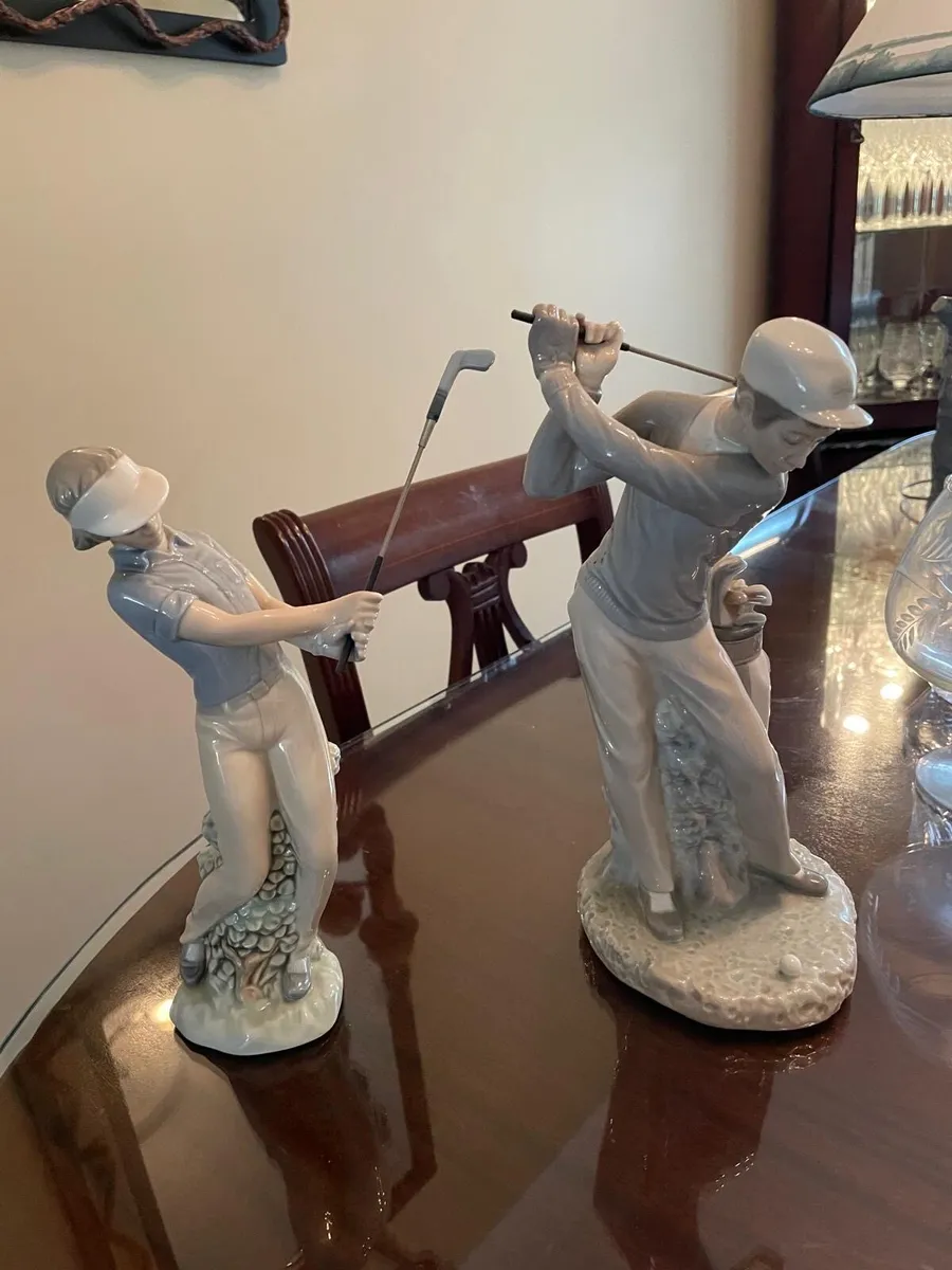 Authentic Lladro Porcelain Golf Figurine Set - Image 1
