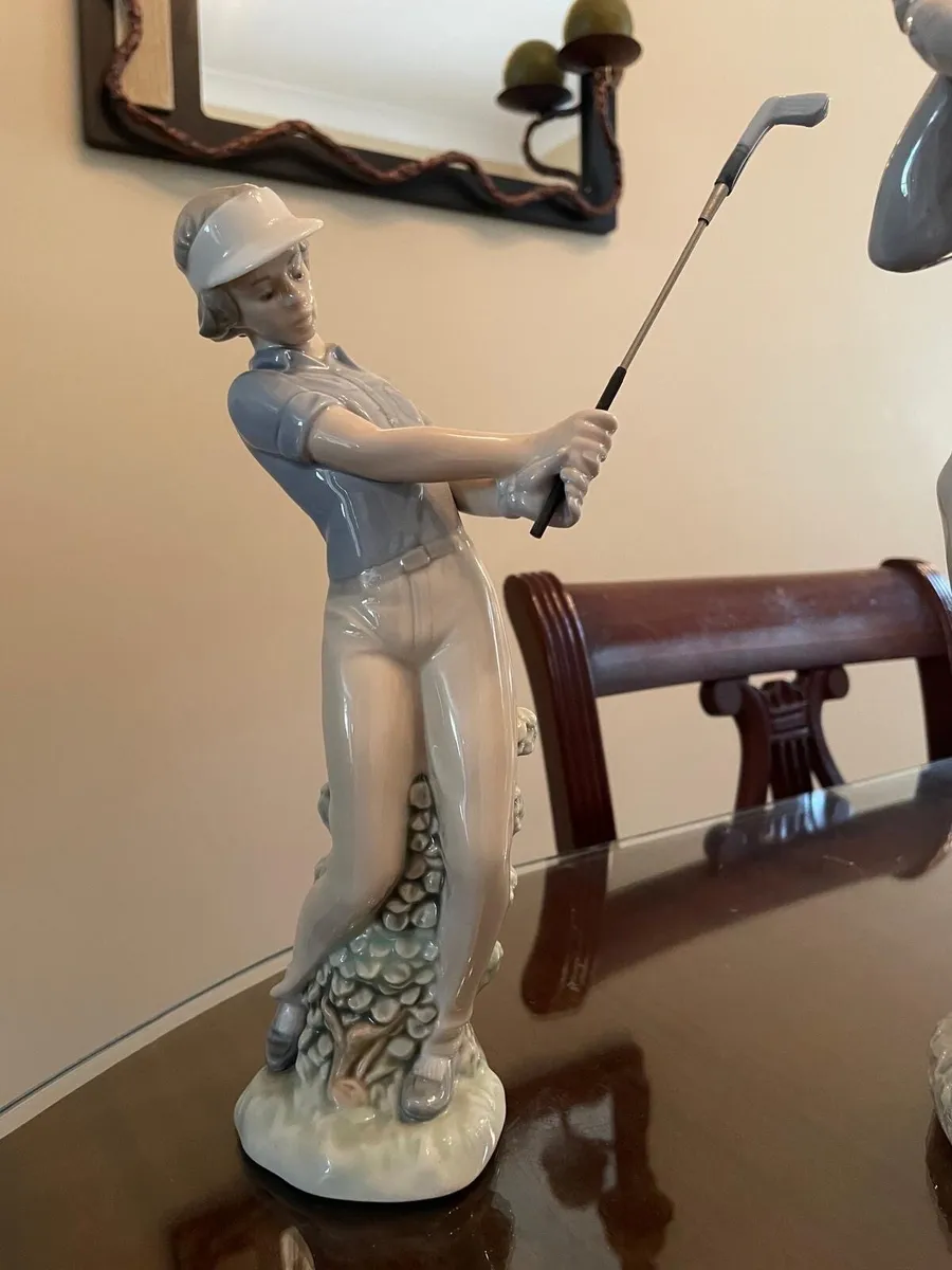 Authentic Lladro Porcelain Golf Figurine Set - Image 3