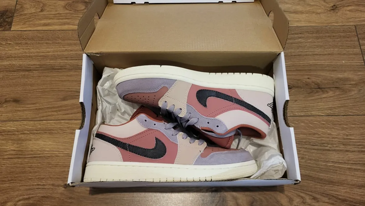 Nike Air Jordan 1 low ' Canyon Rust' 5uk - Image 1
