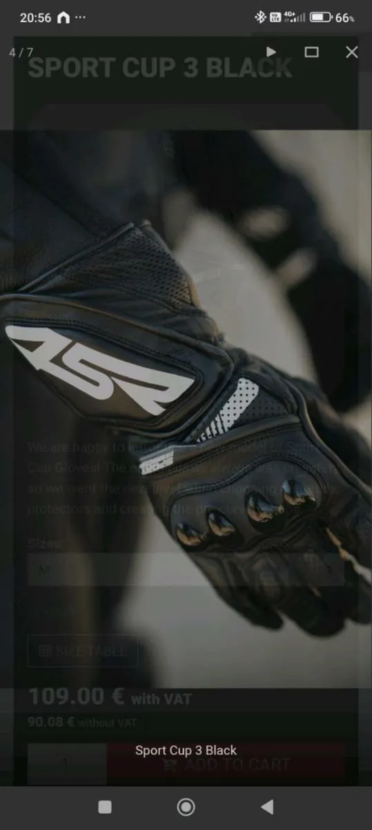 4SR motorcycle gloves - Image 1