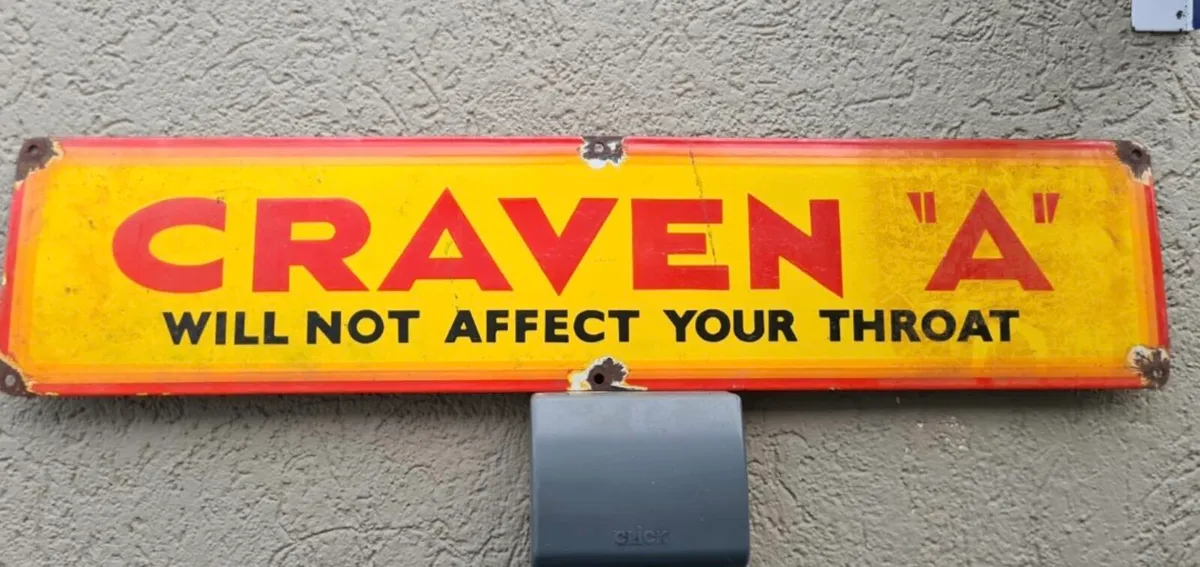 Enamel  sign