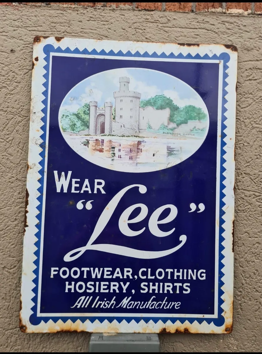 Enamel  sign