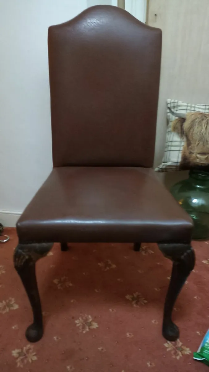 Set of Four 1940s Dining Chairs - Image 1