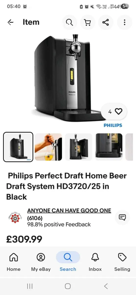 Phillips perfect draft beer dispenser beer cooler - Image 2
