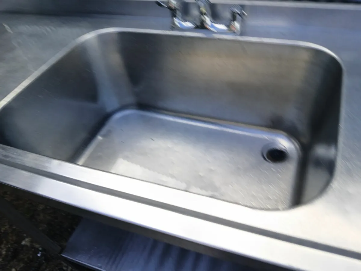 Stainless steel cabbinet sink unit complete - Image 1