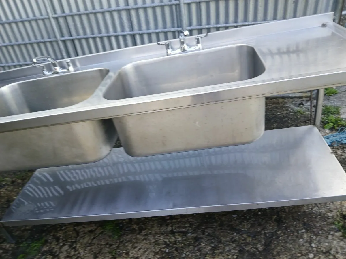 Stainless steel cabbinet sink unit complete - Image 2
