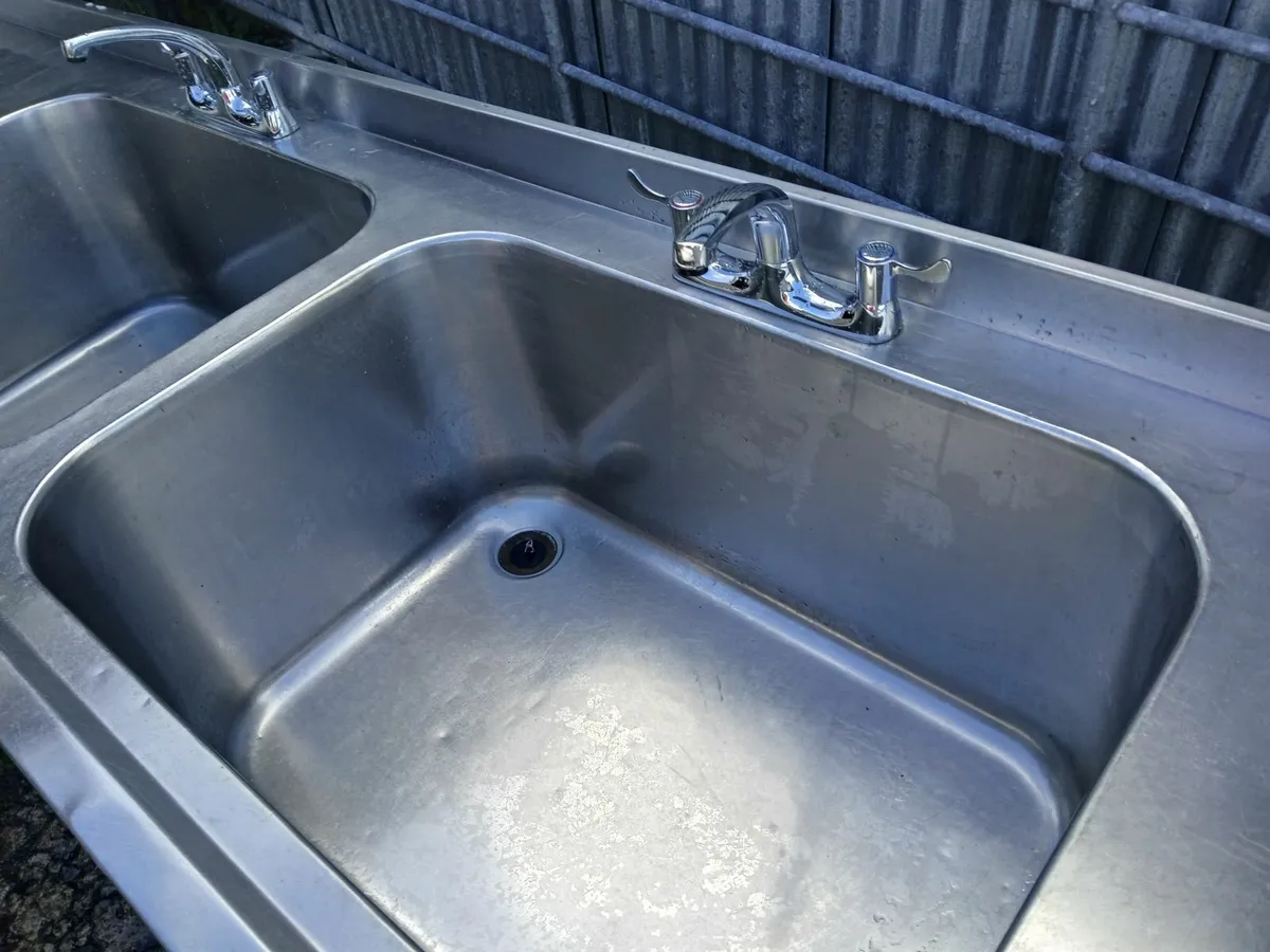 Stainless steel/cabbinet sink unit complete - Image 2