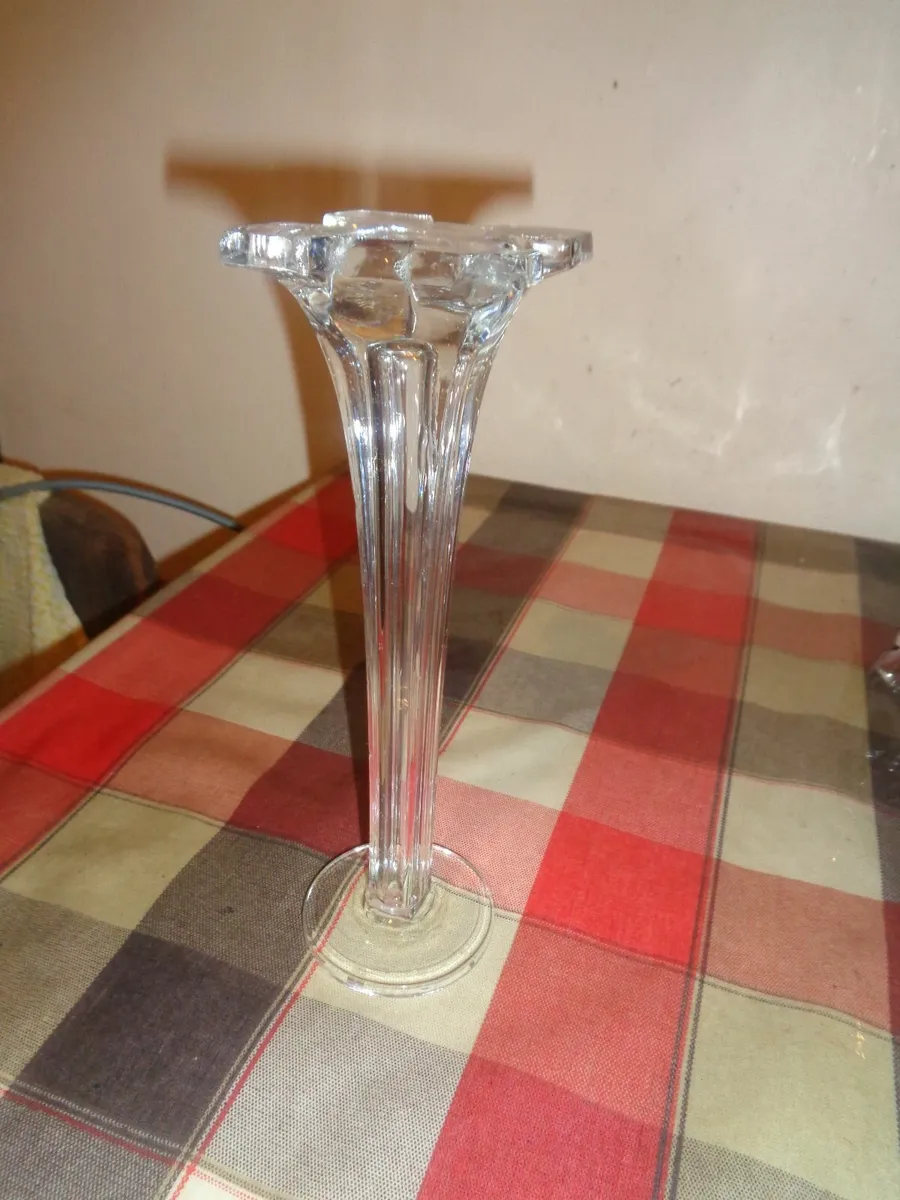 Vintage Glass Pillars x 4 for Sale - Image 3