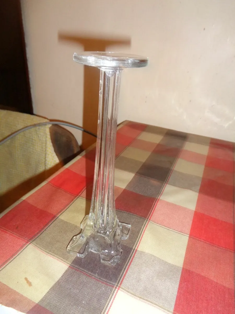 Vintage Glass Pillars x 4 for Sale - Image 4