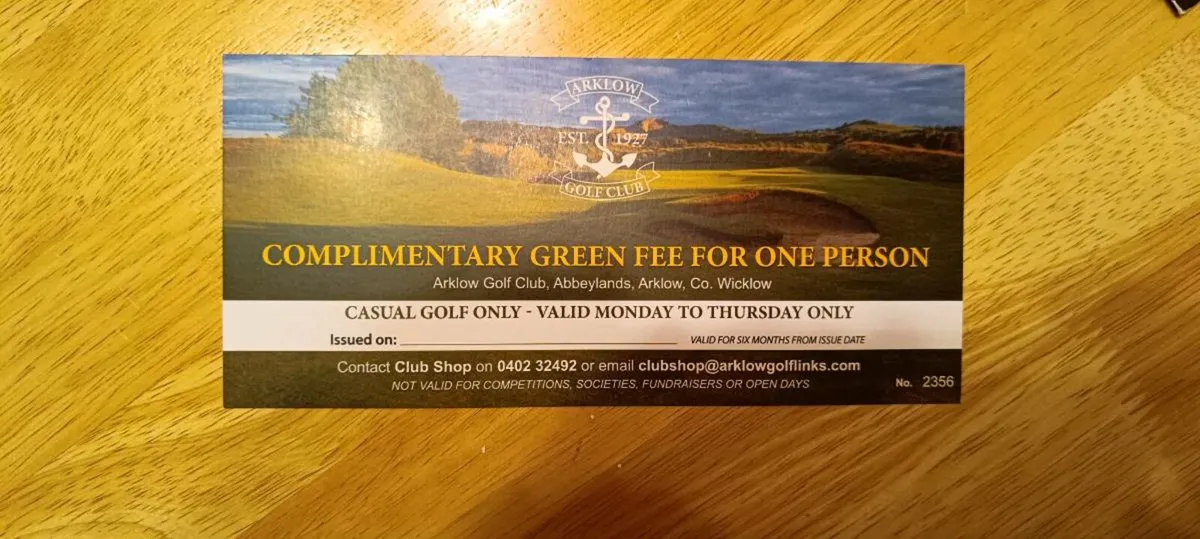 Complimentary Green Fees