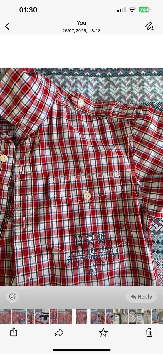 Boys Tommy Hilfiger Short sleeve  Shirt NEW - Image 1