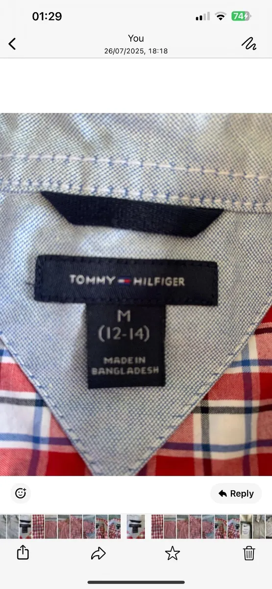 Boys Tommy Hilfiger Short sleeve  Shirt NEW - Image 2