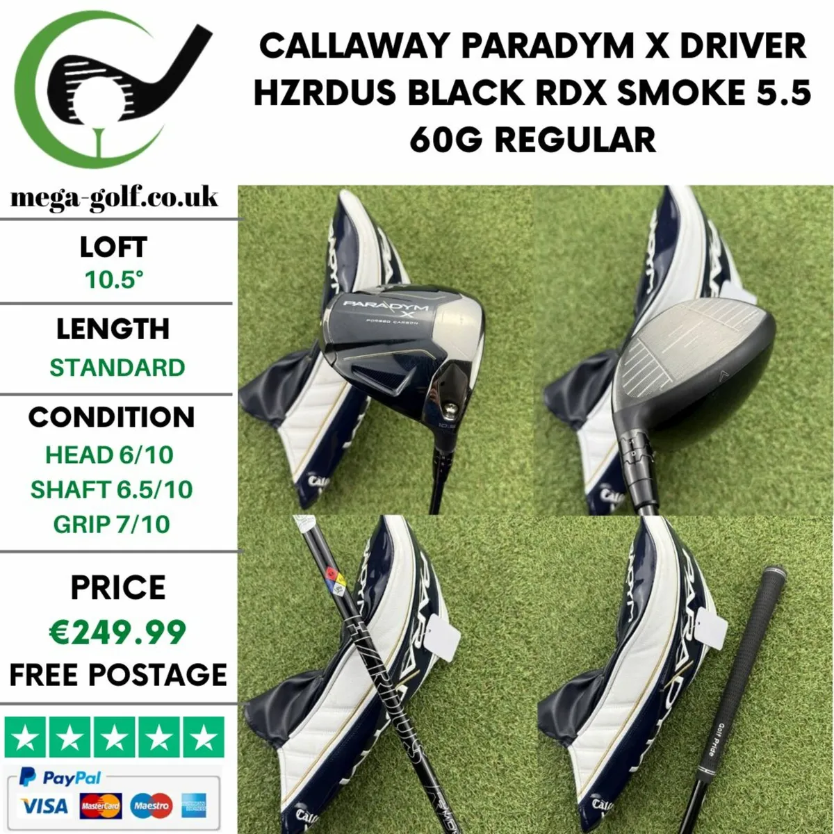 CALLAWAY PARADYM X DRIVER / 10.5° / REGULAR - Image 1