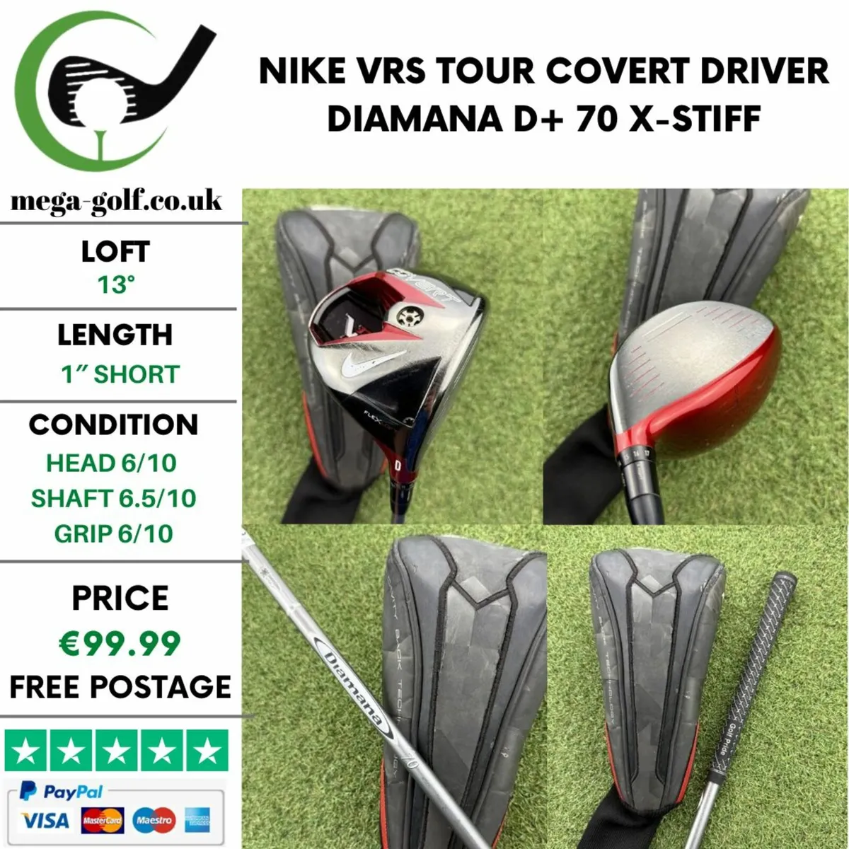 NIKE VRS TOUR COVERT DRIVER / 13° / X-STIFF - Image 1