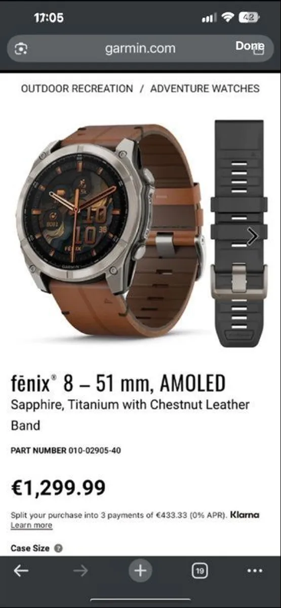 Garmin Fenix 8 / 51mm / Sapphire and Titanium